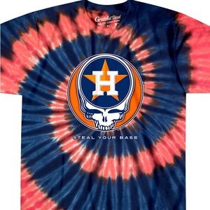 Astros Grateful Dead tie dye t-shirt